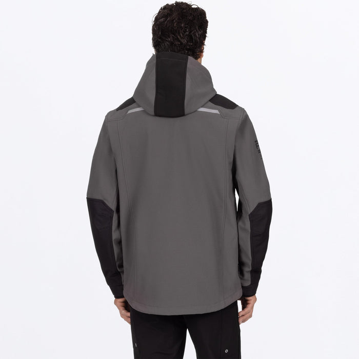 FXR STRONGHOLD TECH-SHELL JACKET in Char/Black