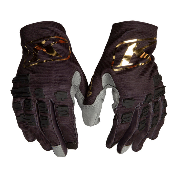 Klim XC Lite Youth Gloves in Black - Gold 2022