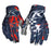 Klim XC Lite Youth Gloves in Digital Chaos Red
