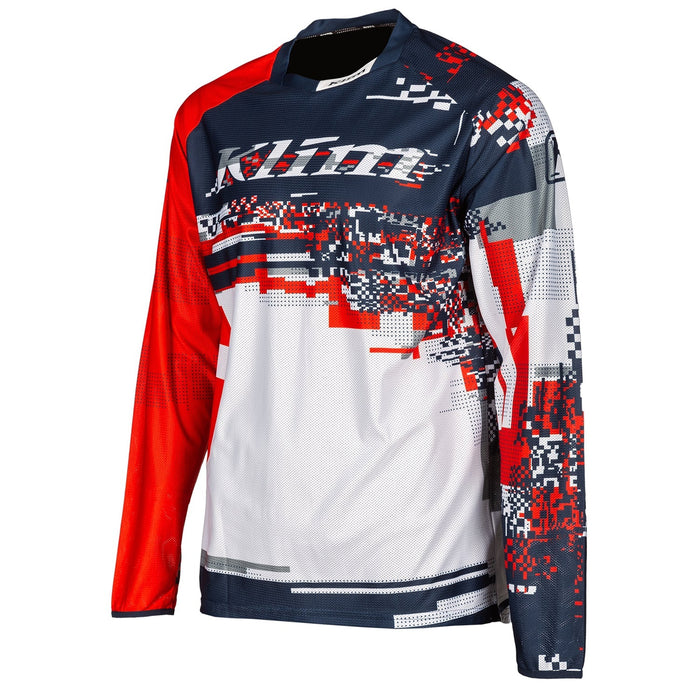 KLIM XC Lite Youth Jersey in Digital Chaos Red