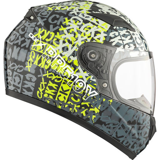 CKX RR519Y SCRAWL YOUTH HELMET 2024 - Glossy Grey/Lime