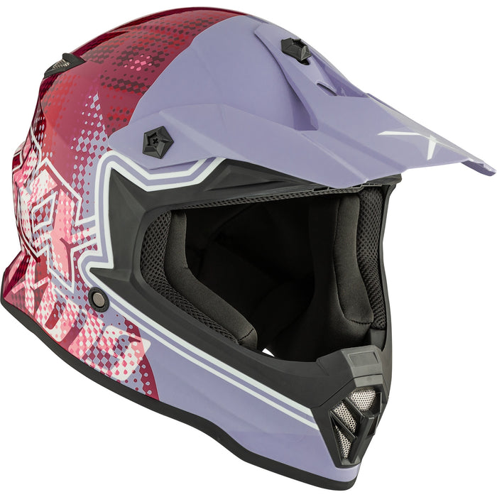 CKX TX019Y GLEAM YOUTH HELMET 2025 - Glossy Purple/Red