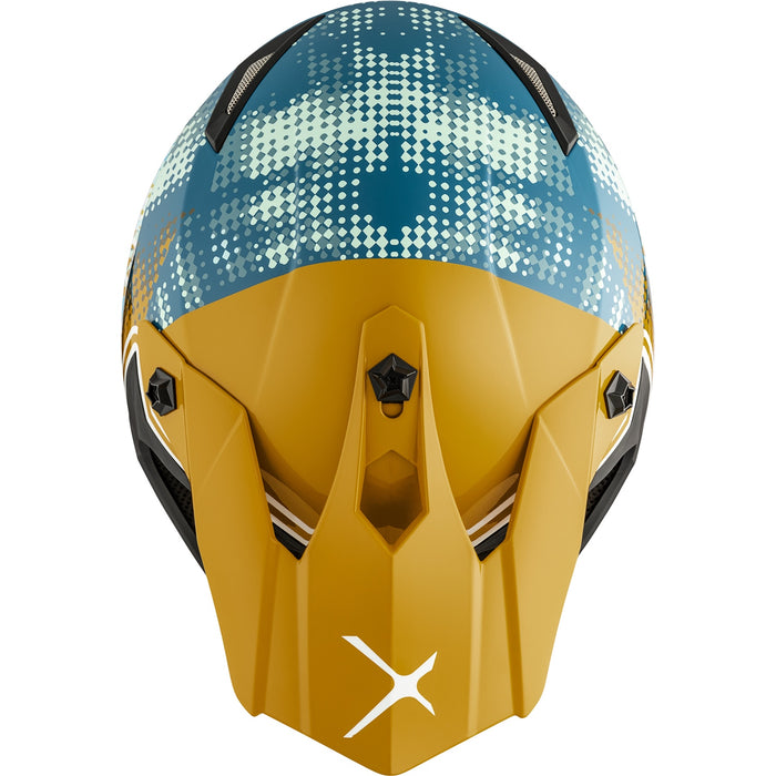 CKX TX019Y GLEAM YOUTH HELMET 2025 - Glossy Gold/Teal