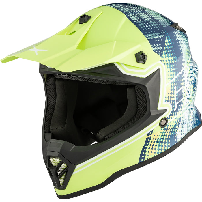 CKX TX019Y GLEAM YOUTH HELMET 2025 - Glossy Lime/Navy