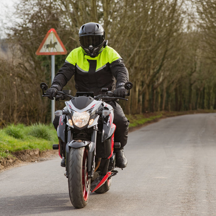 OXFORD SPARTAN LONG JACKET in Black/Fluo