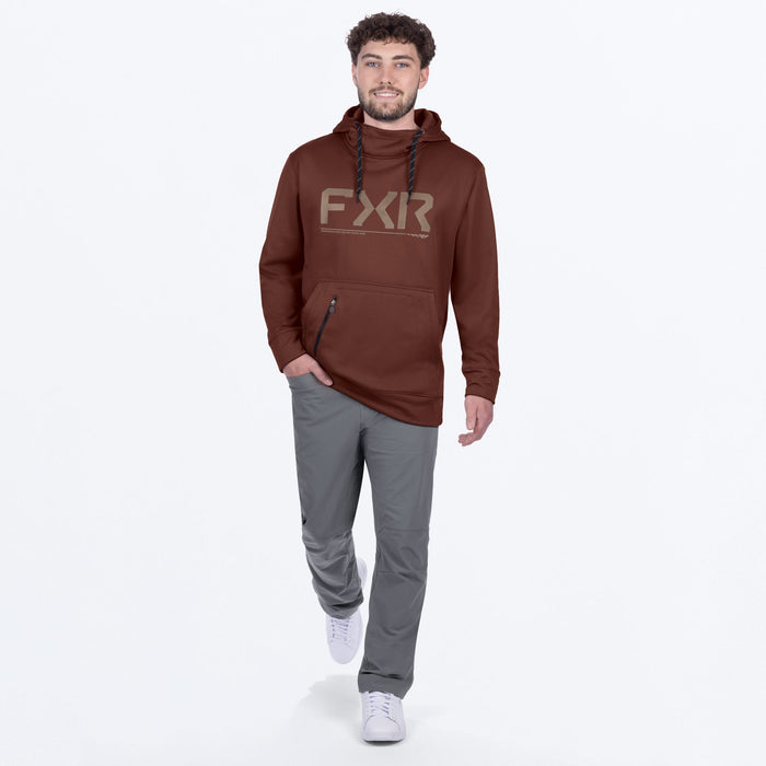 FXR HYDROGEN TECH PULLOVER HOODIE in Dark Cedar/Stone