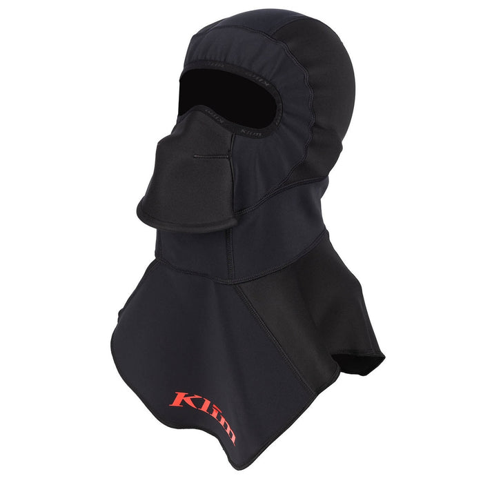 Klim Arctic Balaclava in Black - Fiery Red