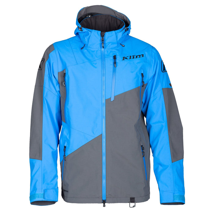 Klim Storm Jackets in Electric Blue Lemonade - Asphalt - 2021