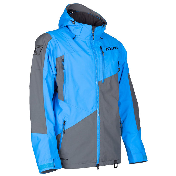 Klim Storm Jackets in Electric Blue Lemonade - Asphalt - 2021