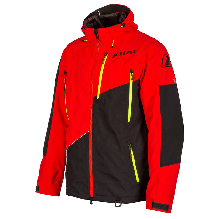 Klim Storm Jackets in High Risk Red - Front