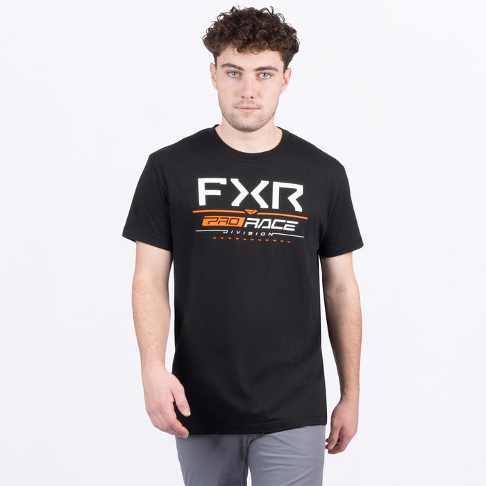FXR RACE DIVISION PREMIUM T-SHIRT 2025 - Black/Orange