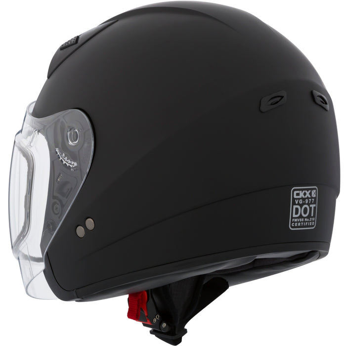 CKX VG77 HELMET SOLID LENS 2025 - MATTE BLACK -  DOUBLE LENS