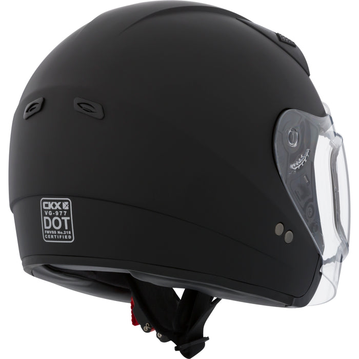 CKX VG77 HELMET SOLID LENS 2025 - MATTE BLACK -  DOUBLE LENS