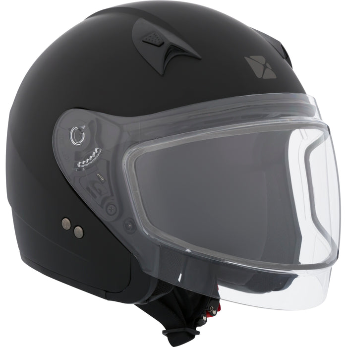 CKX VG77 HELMET SOLID LENS 2025 - MATTE BLACK -  DOUBLE LENS