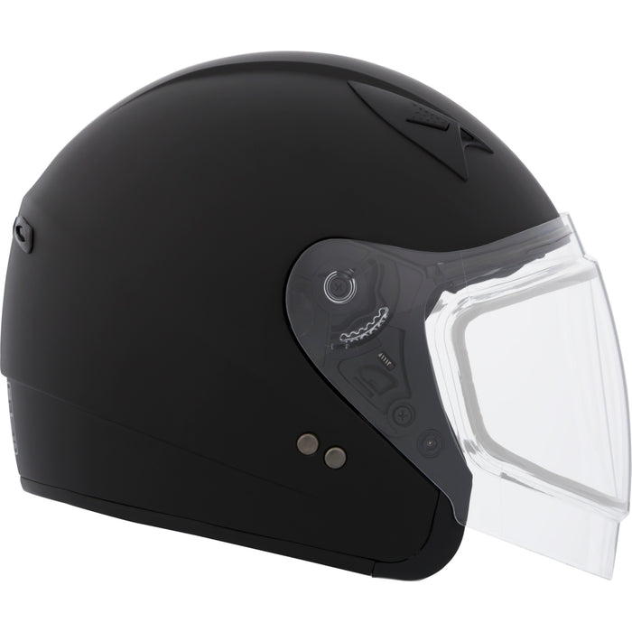 CKX VG77 HELMET SOLID LENS 2025 - MATTE BLACK -  DOUBLE LENS