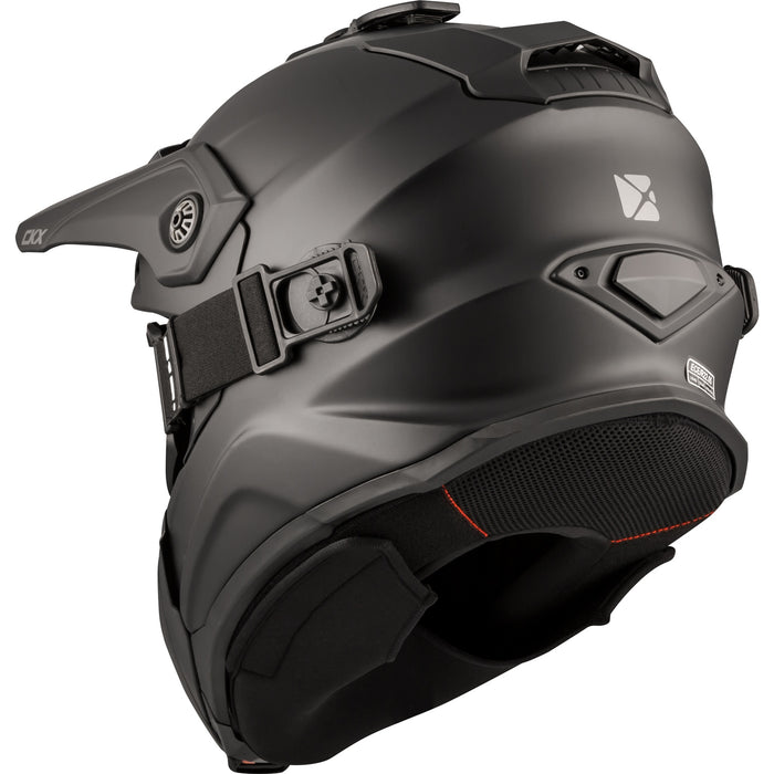 CKX FIBERGLASS SOLID HELMET -  TITAN ORIGINAL - MATTE BLACK