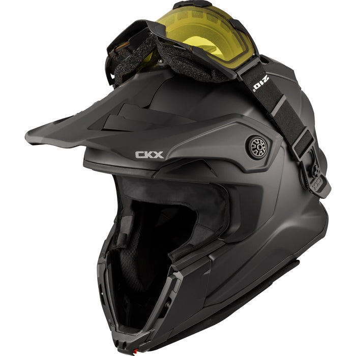 CKX FIBERGLASS SOLID HELMET -  TITAN ORIGINAL - MATTE BLACK