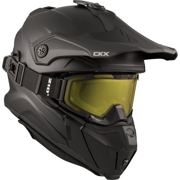 CKX FIBERGLASS SOLID HELMET -  TITAN ORIGINAL - MATTE BLACK