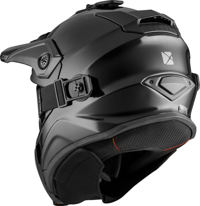 CKX FIBERGLASS SOLID HELMET -  TITAN ORIGINAL - GLOSSY BLACK
