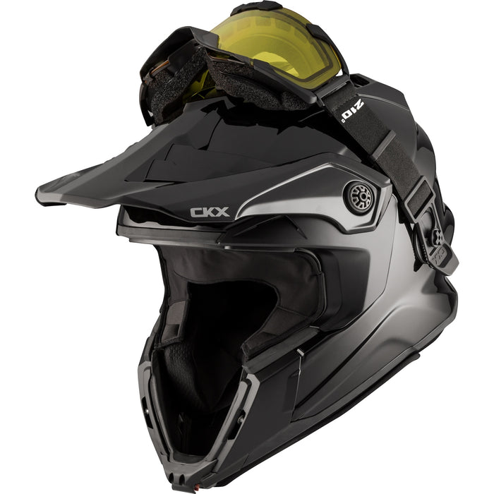 CKX FIBERGLASS SOLID HELMET -  TITAN ORIGINAL - GLOSSY BLACK
