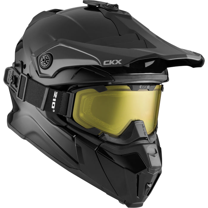 CKX FIBERGLASS SOLID HELMET -  TITAN ORIGINAL - GLOSSY BLACK