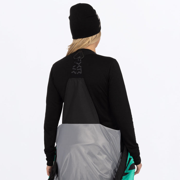 FXR Women's Cold Cross CX F.A.S.T.™ Monosuit in Black/Asphalt/Mint