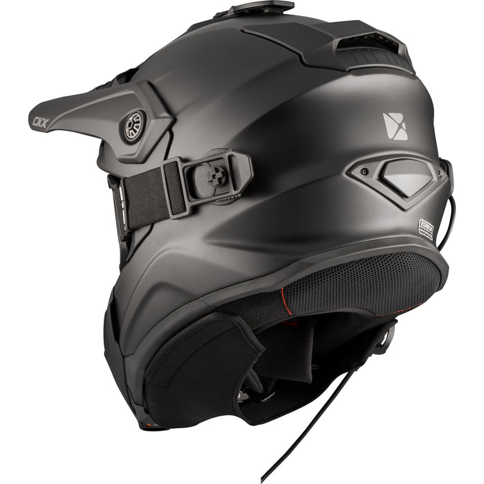 CKX FIBERGLASS SOLID HELMET TITAN ORIGINAL - ELECTRIC COMBO 2025 - MATTE BLACK
