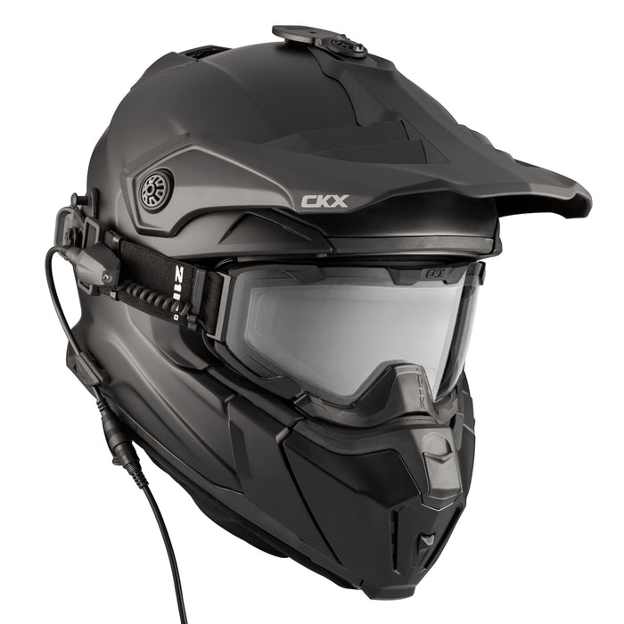 CKX FIBERGLASS SOLID HELMET TITAN ORIGINAL - ELECTRIC COMBO 2025 - MATTE BLACK