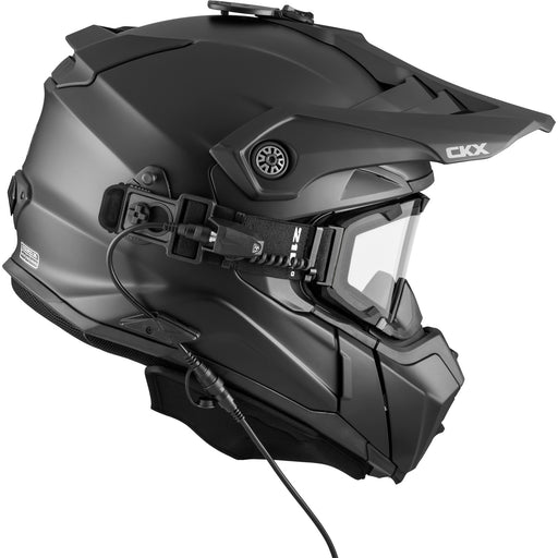 CKX FIBERGLASS SOLID HELMET TITAN ORIGINAL - ELECTRIC COMBO 2025 - MATTE BLACK