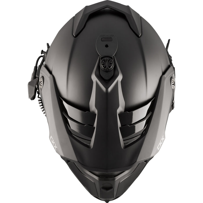 CKX FIBERGLASS SOLID HELMET TITAN ORIGINAL - ELECTRIC COMBO 2025 - MATTE BLACK