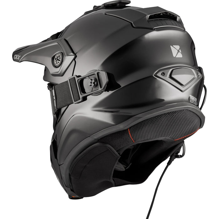 CKX FIBERGLASS SOLID HELMET TITAN ORIGINAL - ELECTRIC COMBO 2025 - GLOSSY BLACK