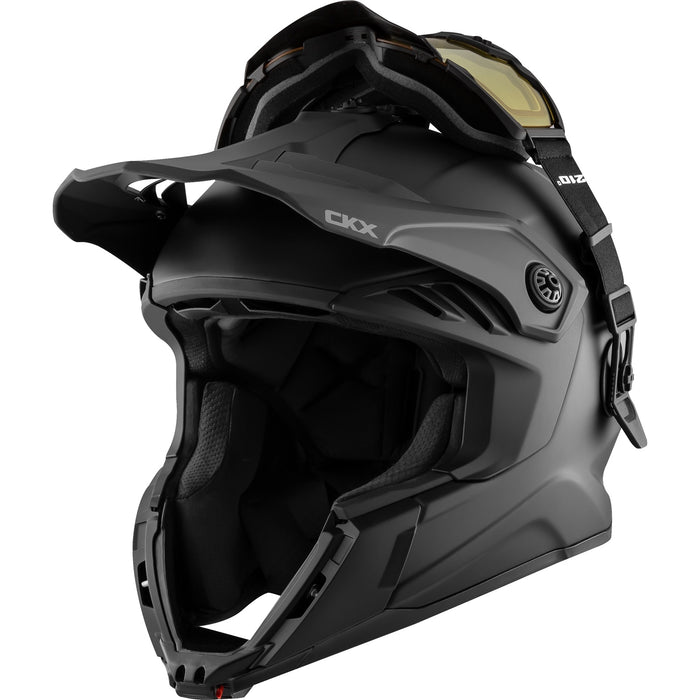 CKX FIBERGLASS SOLID HELMET -  TITAN AIRFLOW - MATTE BLACK