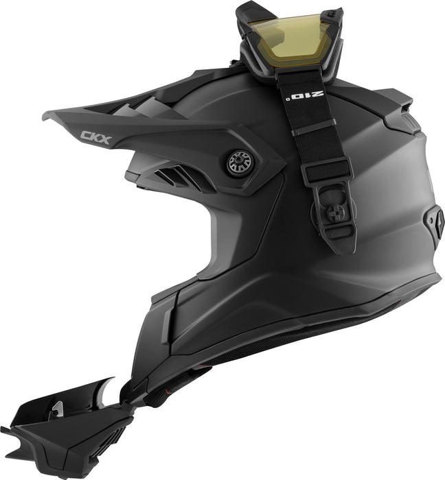 CKX FIBERGLASS SOLID HELMET -  TITAN AIRFLOW - MATTE BLACK