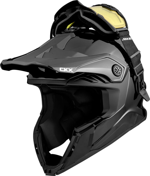 CKX FIBERGLASS SOLID HELMET -  TITAN AIRFLOW - GLOSSY BLACK