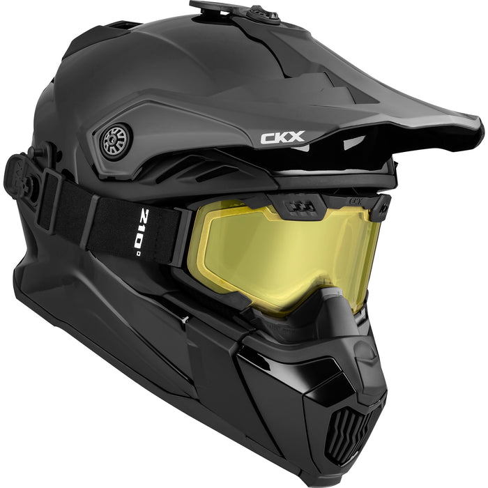 CKX FIBERGLASS SOLID HELMET -  TITAN AIRFLOW - GLOSSY BLACK