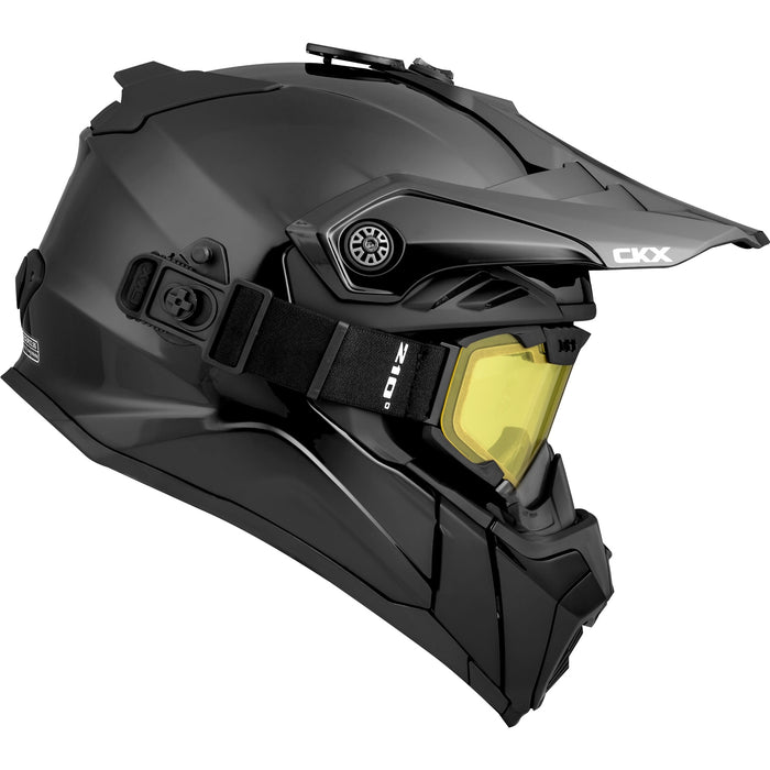 CKX FIBERGLASS SOLID HELMET -  TITAN AIRFLOW - GLOSSY BLACK