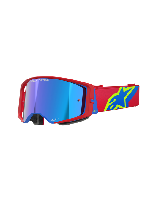ALPINESTARS SUPERTECH CORP GOGGLES in Corp red/ blue Mirror blue 