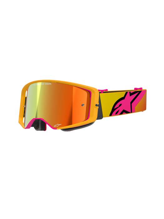ALPINESTARS SUPERTECH CORP GOGGLES in Corp yellow/ pink Mirror red 