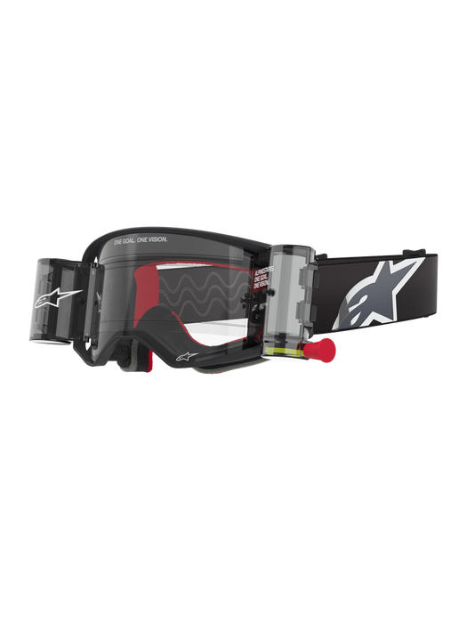 ALPINESTARS SUPERTECH GOGGLES WITH ROLL-OFFS in Corp black/ gray - Clear