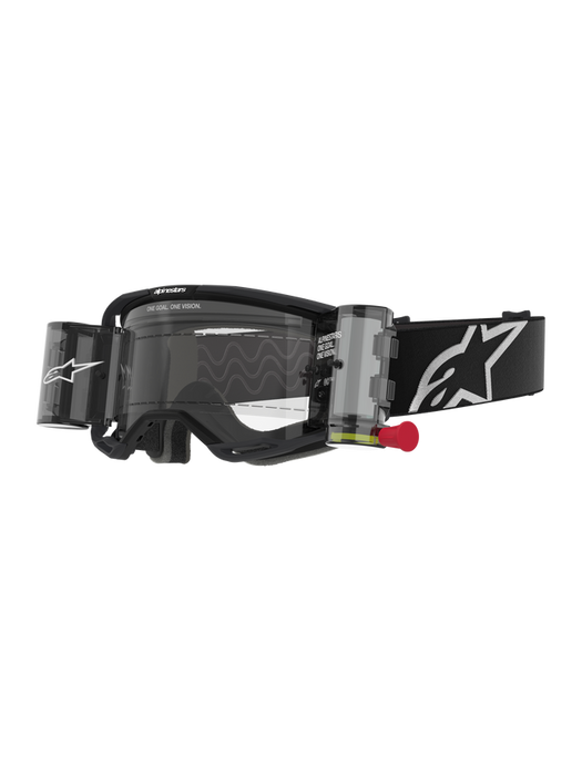 ALPINESTARS VISION 8 GOGGLES WITH ROLL-OFFS in Corp black/black - Mirror red