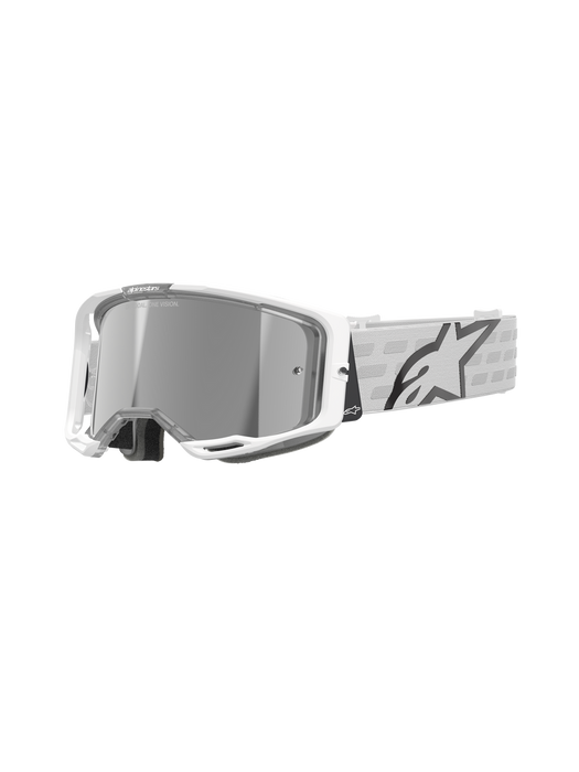 ALPINESTARS VISION 8 GOGGLES in Corp white/ white Mirror silver 
