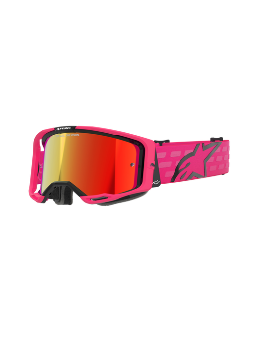 ALPINESTARS VISION 8 GOGGLES in Corp pink/ pink MIrror red 