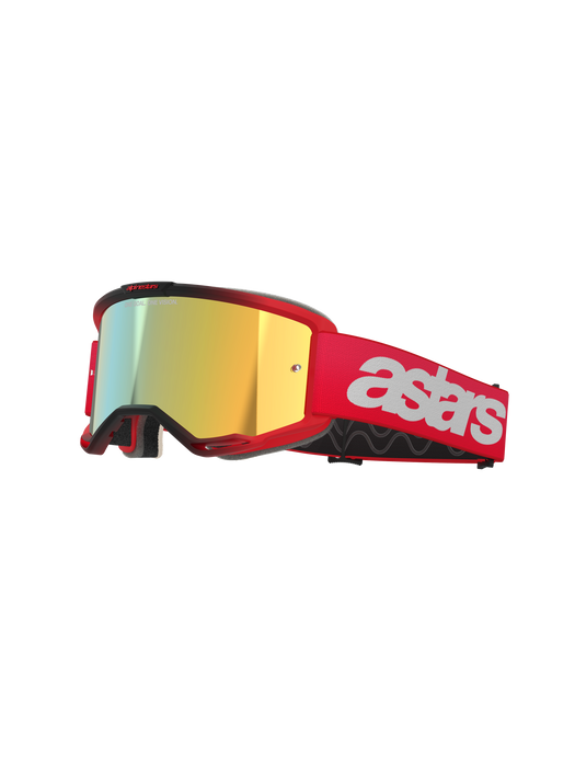 ALPINESTARS VISION 5 GOGGLES in Blaze red/ red - Mirror gold