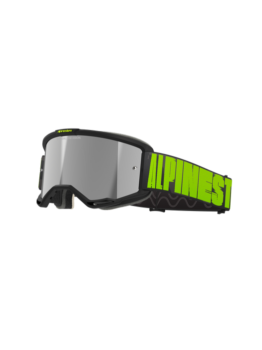 ALPINESTARS VISION 5 GOGGLES in Hollow charcoal/ yellow fluo - Mirror silver