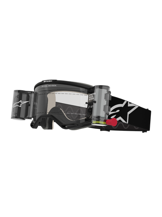 ALPINESTARS VISION 5 GOGGLES WITH ROLL-OFFS in Corp black/ black - Clear