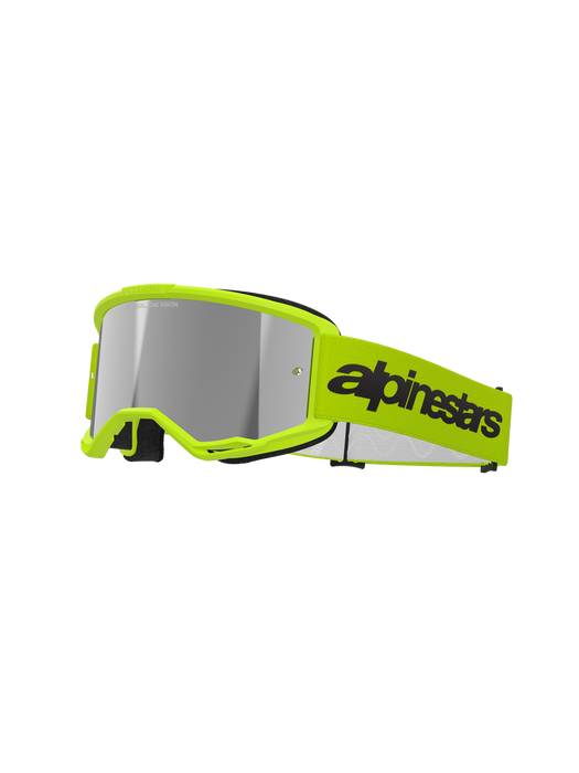 ALPINESTARS VISION 3 GOGGLES in Wordmark yellow fluo/ yellow fluo Mirror silver