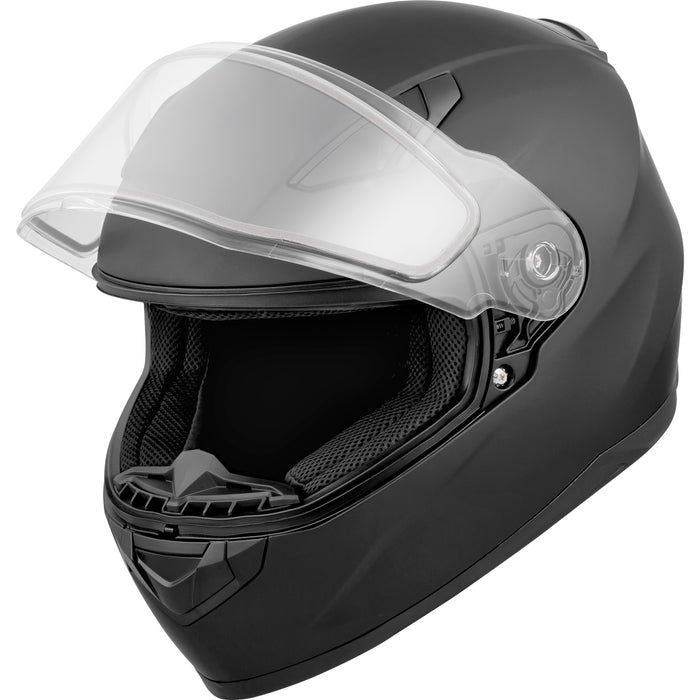 CKX RR619 SOLID HELMET DOUBLE LENS 2025 - Matte Black