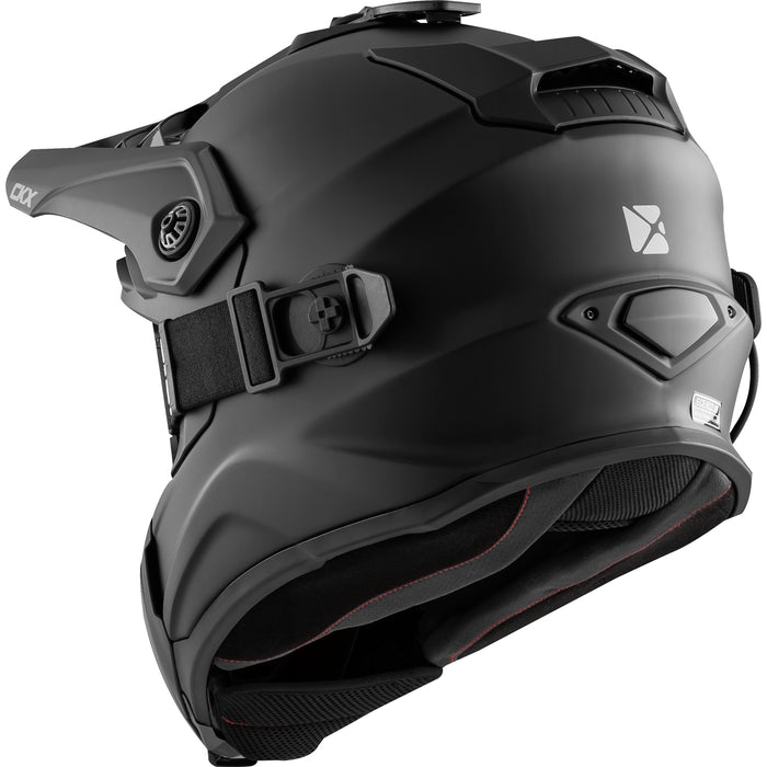 FIBERGLASS SOLID HELMET -  TITAN AIR FLOW - ELECTRIC COMBO 2025 - MATTE BLACK