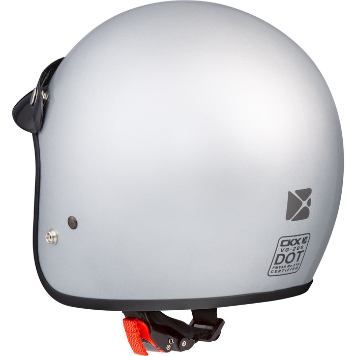 CKX VG200 SOLID HELMET 2025 - Glossy Silver