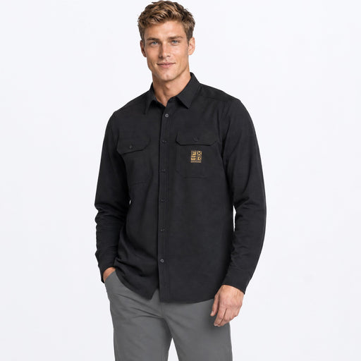 FXR HD FLANNEL SHIRT in Black